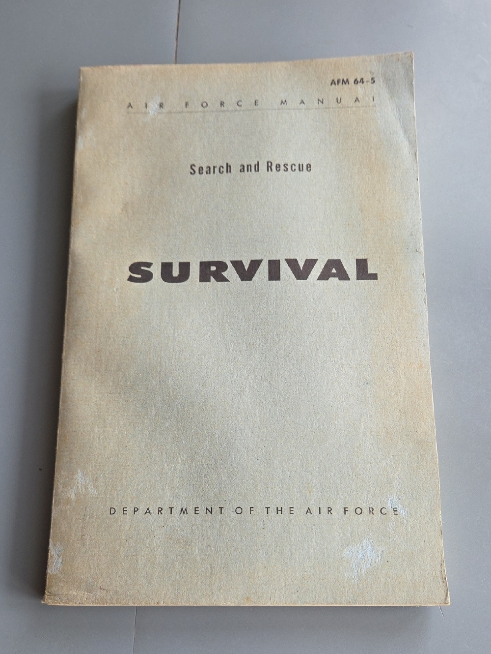 1962 Air Force Search And Rescue Survival Manual